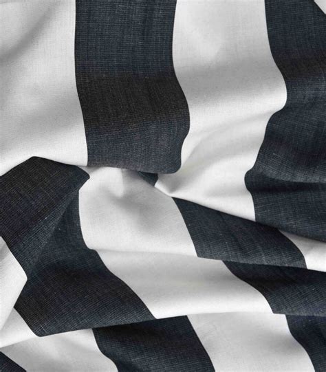 White Base Black Big Stripe Fabric FC 1 Dinesh Exports