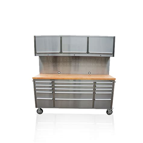 Kindleplate 72 Inch 18 Drawers Stainless Steel Tool Chest Kindleplate