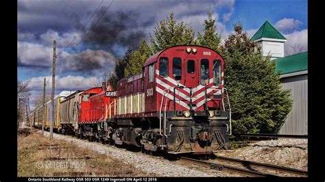 Railreel Cn Osr Action Ingersoll Ontario April Youtube