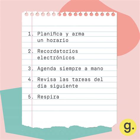 5 MANERAS DE ORGANIZAR TU DÍA Genias