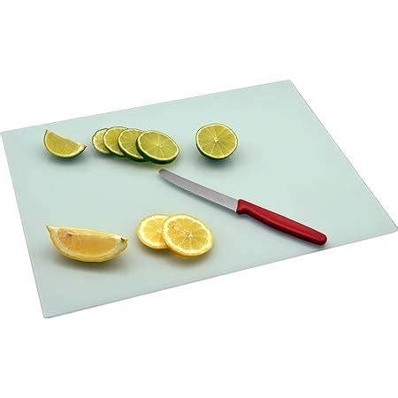 Harbour Housewares Glass Worktop Saver Chopping Board Black X Cm