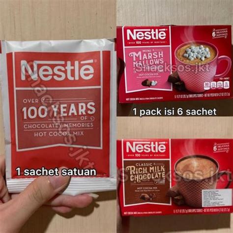 Jual SATUAN NESTLE CLASSIC RICH MILK CHOCOLATE MINI MARSHMALLOWS HOT COCOA RICH CHOCOLATE