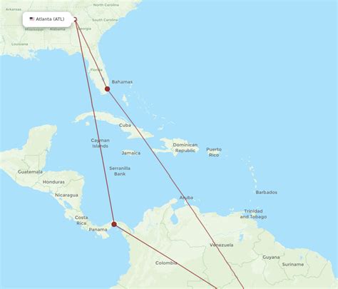 All Flight Routes From Atlanta To Manaus Atl To Mao Flight Routes