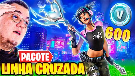 NOVO PACOTE INICIAL VALE A PENA PACOTE LINHA CRUZADA FORTNITE