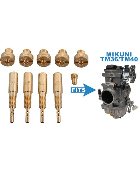 Tuning Jet Kit For Mikuni Tm36 Flatslide Carburettor 4x Pilot Jet 12