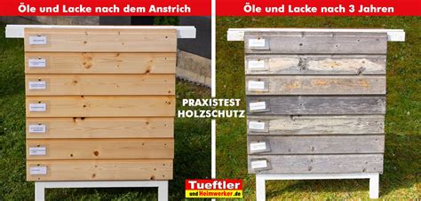 Holzschutz Im Au Enbereich Test Von Lasuren Len Und Farben