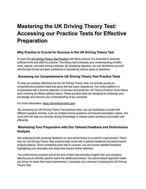 PPT - UK Driving Theory Test Practice | UK Driving Practice Test 2024 ...