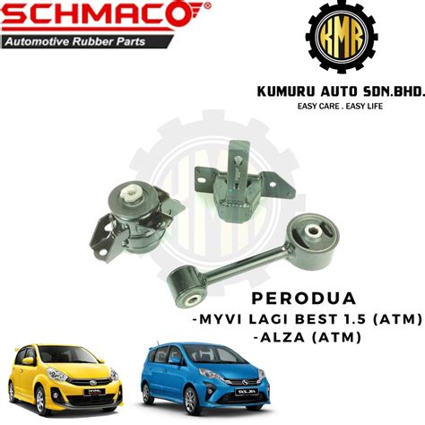 1 Set SCHMACO Engine Mounting Set Perodua Myvi Lagi Best 1 5 Alza 1 5