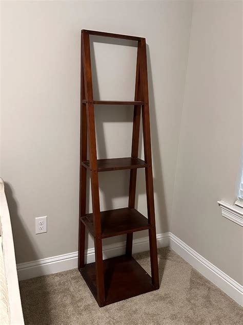 Multi Tier Wooden Shelving Unit Estatesales Org