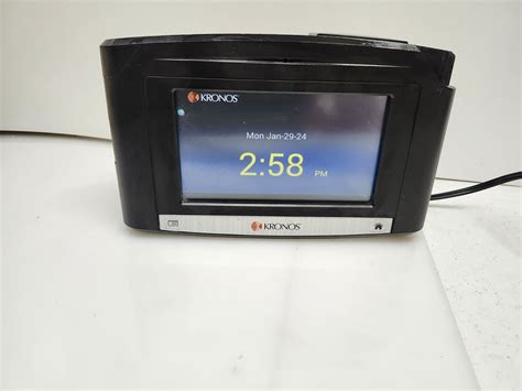 Kronos Intouch 9100 Time Clock 8609100 007 D8210a Ebay