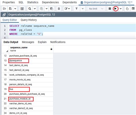 Postgresql 序列 立地货