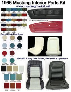 1966 66 Mustang Interior Kit & Parts