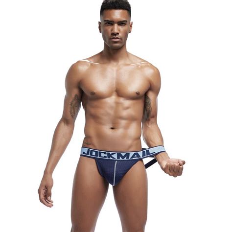 Jockmail Fio dental masculino Super Sexy Fio dental duplo respirável Sexy GAY Shopee Brasil