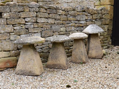 A Group Of Four Cotswold Stone Staddle Stones Architectural Heritage