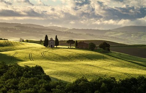 Wallpaper Italy, Pienza, Tuscany images for desktop, section пейзажи - download