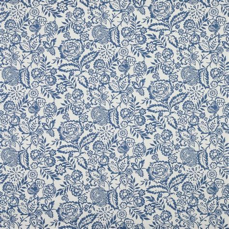 Polly Curtain Fabric In Blue Curtain Fabric Curtain Fabric Blue