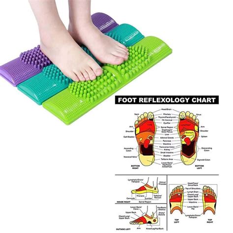 Japan Design Foot Massage Mat Board Acupuncture Shiatsu Circulation Reflexology For Pain Relief