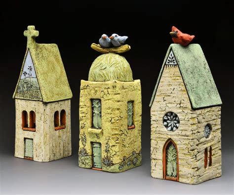 Croatian Village Set Handmade Ceramic Houses Ceramic Miniature