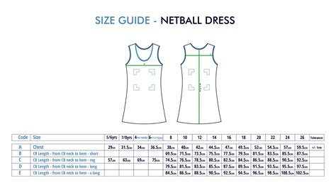 Custom Netball Size Guide – STC Teamwear Stores