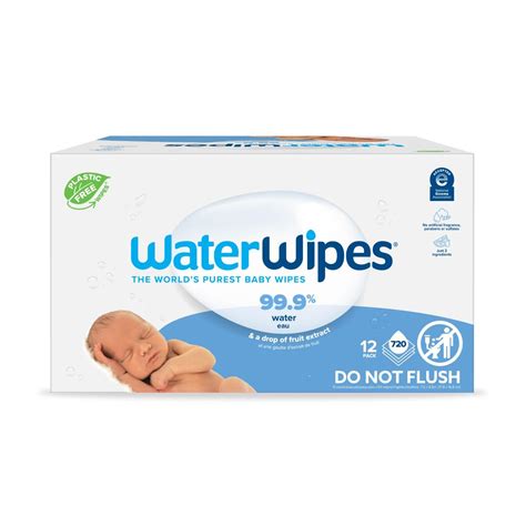 Waterwipes Plastic Free Original Baby Wipes 999 Water Based Wipes