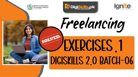 Freelancing Exercises No Digiskills Batch Solution Youtube