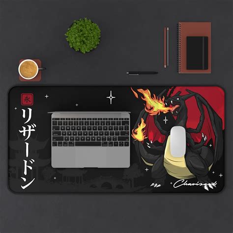 Charizard Gaming Desk Mat Long Desk Mats Mousepad Christmas Birthday T Idea Anime Game