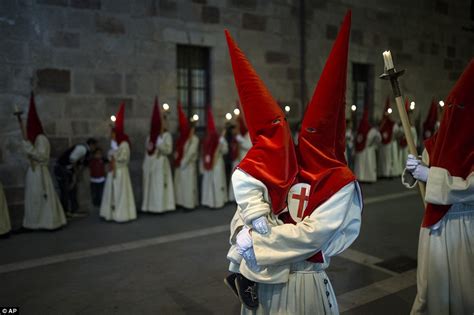 Holy Week Procession In Spain Sees Thousands Of Penitents Fall Silent