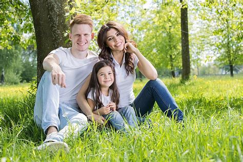 Happy Family In Park Happy Family With Man Background And Picture For ...