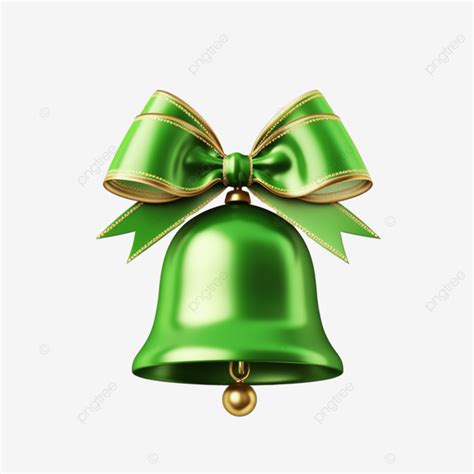 Christmas Bell With Bow Bell Christmas Outline Png Transparent Image