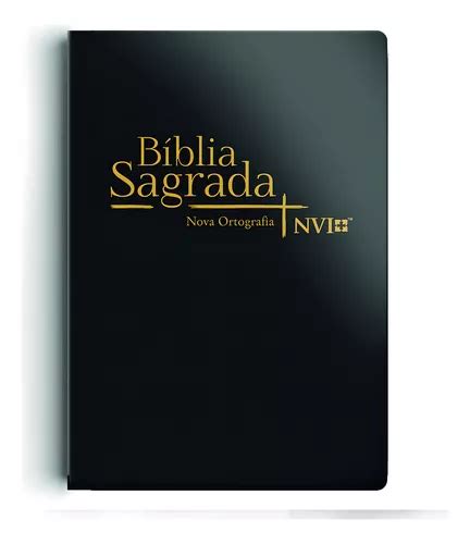 Bíblia Nvi Grande Novo Testamento 2 Cores Capa Semi Luxo Preta Sbi