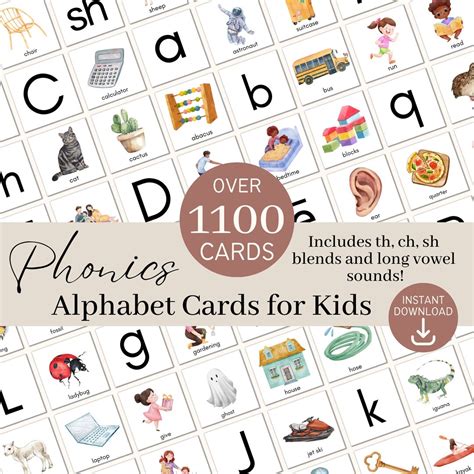 Alphabet Printable Flash Cards, Phonics Montessori Letter Tray ...