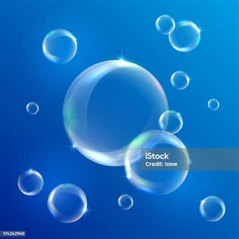 비눗방울 기포에 대한 스톡 벡터 아트 및 기타 이미지 기포 개체 그룹 공중 Istock