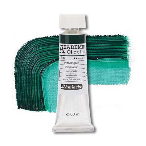 Schmincke Akademie Oil Phthalo Green 60 Ml The Deckle Edge