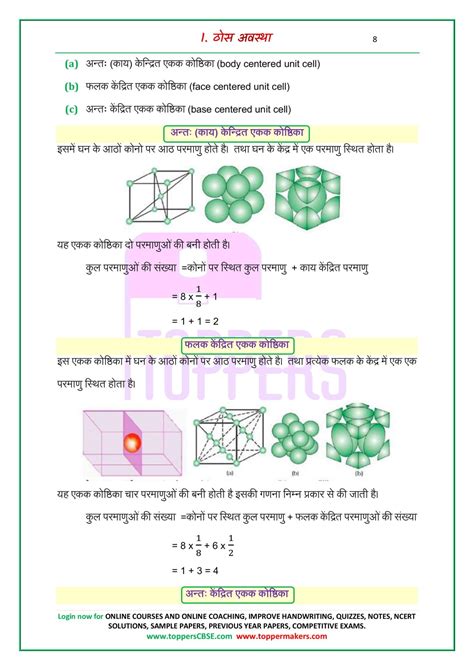 Class 12 Chemistry Notes in Hindi Medium ककष 12 रसयन वजञन नटस