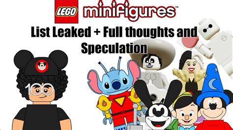 Lego Disney Minifigures List Leaked Thoughts And Speculation