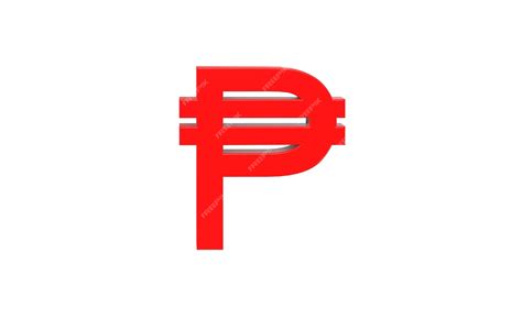 Premium Photo | Philippine peso currency symbol of Philippines in Red ...