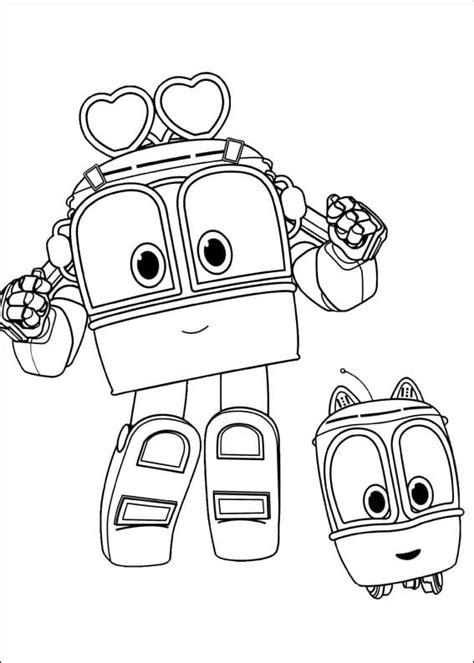 Coloriage Robot Trains Pour Enfants télécharger et imprimer gratuit