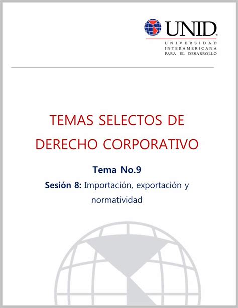 PDF TEMAS SELECTOS DE DERECHO CORPORATIVOmoodle2 Unid Edu Mx Dts