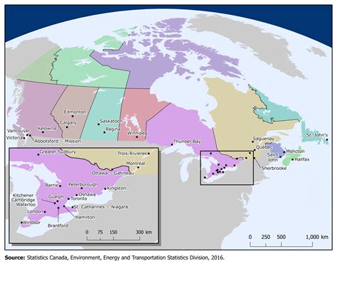 Map 11 Census Metropolitan Areas Cmas 2011