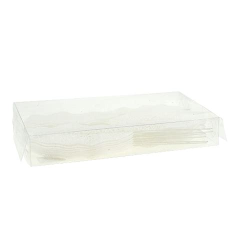 Floristik24es Hoja De Brillo En Alambre Blanco 14x6cm L25cm 36pcs 227820