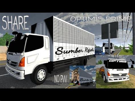 Kodename Traffic Hino 500 Bussid Skin Optimis Prime YouTube