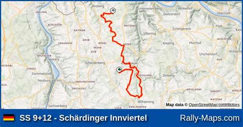 Karte WP 9 12 Schärdinger Innviertel Central European Rally 2023