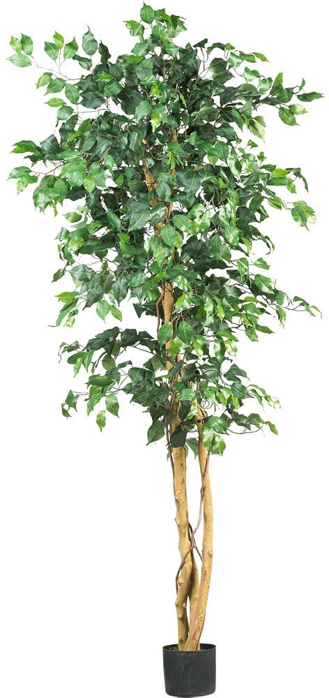 6 Large Artificial Ficus Silk Tree Fake Plant Potted Decor Yard Outdoor Indoor Ebay