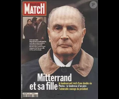 Photo Couverture de Paris Match avec François Mitterrand et sa