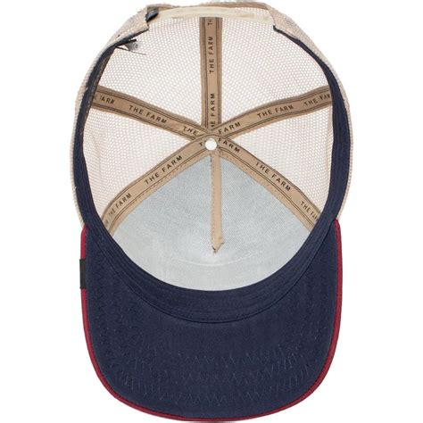 Goorin Bros The Freedom Eagle The Farm Navy Blue And Red Trucker Hat