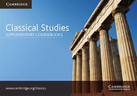 Cambridge Classical Studies Supplementary Coursebooks Catalogue By