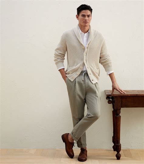 Brunello Cucinelli Rib Knit Cardigan Harrods US