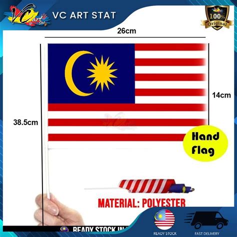 Hand Flag Malaysia Flag Bendera Malaysia Polyester Bendera Tangan