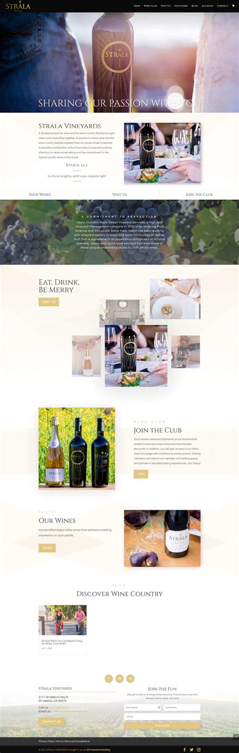 Strala Vineyards Next Gen Wine Marketing