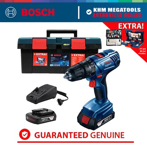 Bosch Gsb Li Cordless Hammer Drill Pcs Drill Bit Set Case